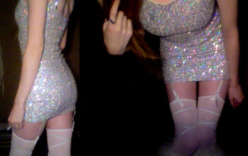 cheap-bliss:   POP NYE outfit. makes my boobs look like… boobs.   adorable<333