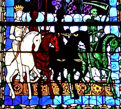 brujita-del-barrio: Four Horsemen of the Apocalypse Clermont-Ferrand Cathedral, France 