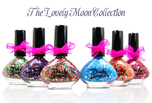 cool1412:  appleinspiration:  sailorfailures:  Daily Lacquer has made a collection of Sailor Moon-themed nail varnish blends called The Lovely Moon Collection. They remind me especially of their transformations. Get them for  a bottle or  for the