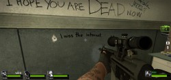 thatfunnyblog:  Of all the sad messages on the walls in Left 4 Dead, this one is the most tragic of all.