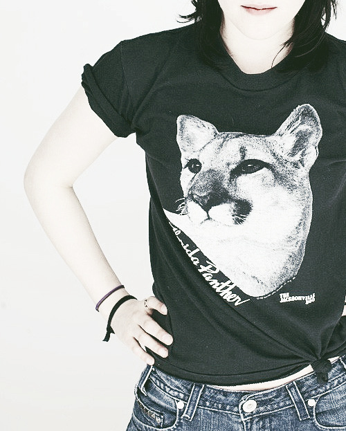 namgerms:  the best of kristen stewart’s shirts ★ the jacksonville zoo florida panther  