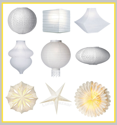 Unique Paper Lanterns from Luna Bazaar