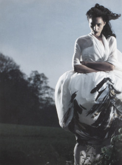  Farida Khelfa in Comme des Garçons Noir photographed by Brian Griffin for Six #8, circa 1991 