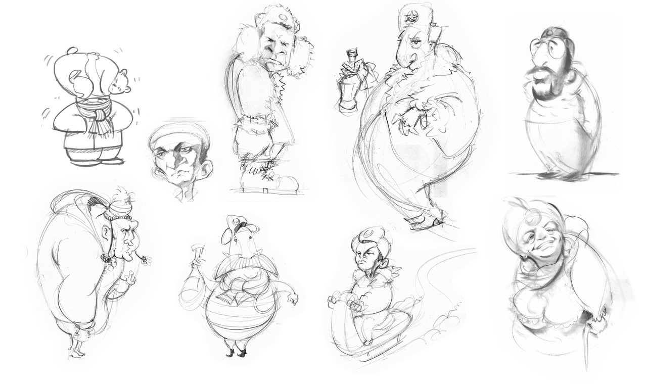 nathanaardvark:  Character concepts for a pitch at The Mill. 