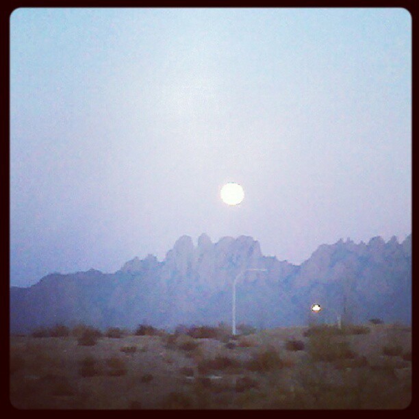 #moon #desert #newmexico #mountains #landscape