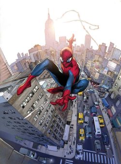 superheroes-or-whatever:  Spider-Man #700 variant cover by Olivier Coipel. 