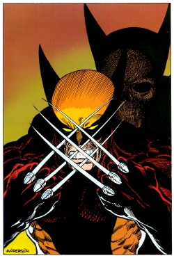 marvel1980s:  westcoastavengers:  Wolverine by Brent Anderson  Love it! Great work by Anderson 