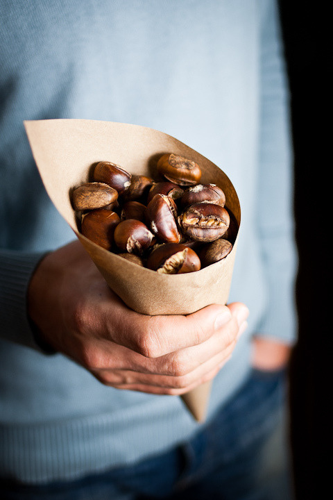 noperfectdayforbananafish:Roasted Chestnuts (by BakeNoir)