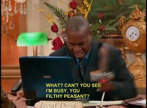 irishfangirlshipper:poopy-covered-parachute:Mr. Moseby is one of us.And he hated Cole from the begin