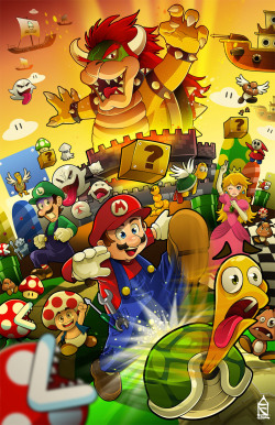 dotcore:  Super Mario.by Fabiano Santos.