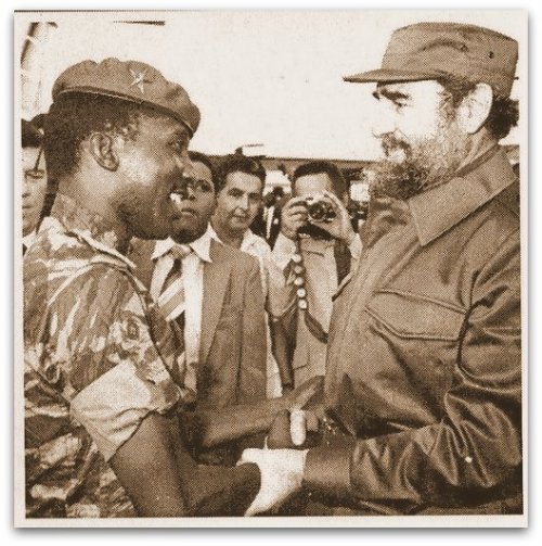 mamma-panther:Sankara and Castro.“We do not talk of women’s emancipation as an act of charity or