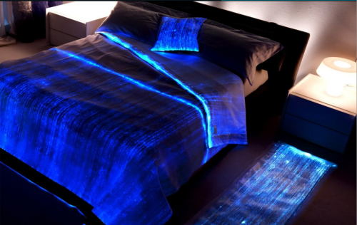 fafner-fatale:  notraffic:  gaksdesigns:  Luminous Fiber Optics Bed Cover  UMMMMMM I NOW KNOW WHAT I WANT FOR CHRISTMAS.  Please. Someone please. /dies imagining having one 