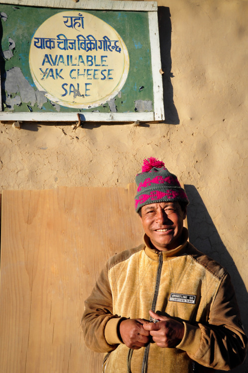 Geli Sherpa, yak cheese maker. &ldquo;Refreshingly cheerful and enthusiastic about his trade. He