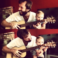 thelordofthebeards:  Beard. Baby. Guitar.