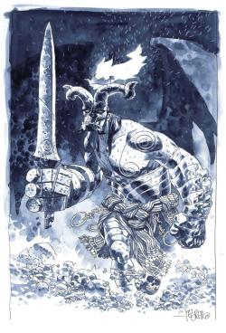 xombiedirge:  Hellboy Illustrations by Duncan