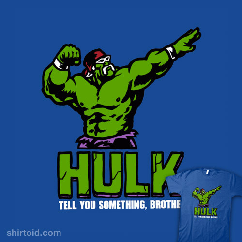 shirtoid:  The Incredible Hulk Hogan is available at BustedTees