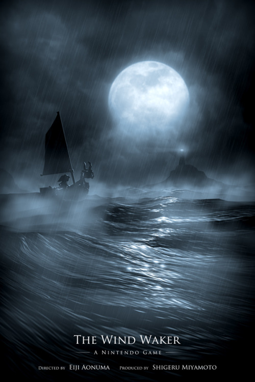 geeksngamers:    The Wind Waker inspired 13x19 inch Print. Available to buy at my Etsy store.  Find me on Facebook too. For a chance to win this print (or any one of your choice from my store), then check out my Facebook page for more details..  Thank