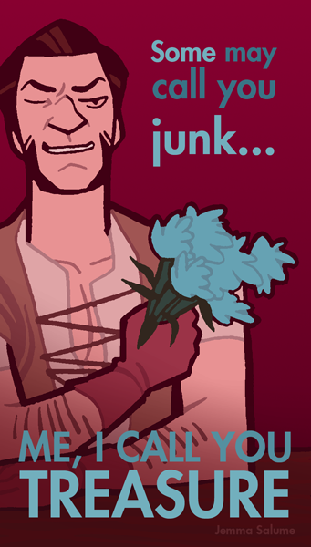 arkhane:Skyrim Valentines by Jemma SalumeJemma Salume Tumblr!Lovely.A bit late/early for Forever Alo