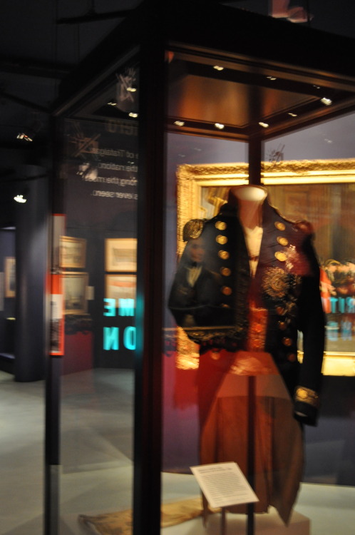 admiral nelson’s uniform– bloodstains and all