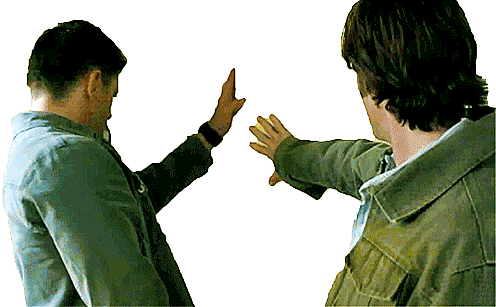 i-just-rode-up-on-a-unicorn-and:  Here. Have some transparent Winchesters rubbing your blog. 