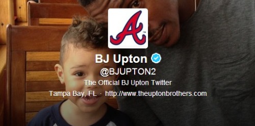 usatodaysports: B.J. Upton has a new profile pic (and a new 5-year, $75.25 million contract)