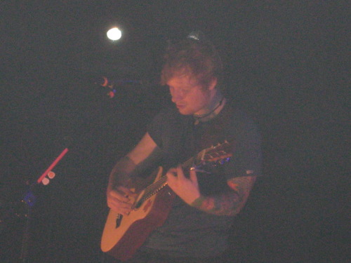 At Monday the 26 November 2012 I was at the Ed Sheeran Concert in Hamburg. DEFINITELY NOT REGRET THI