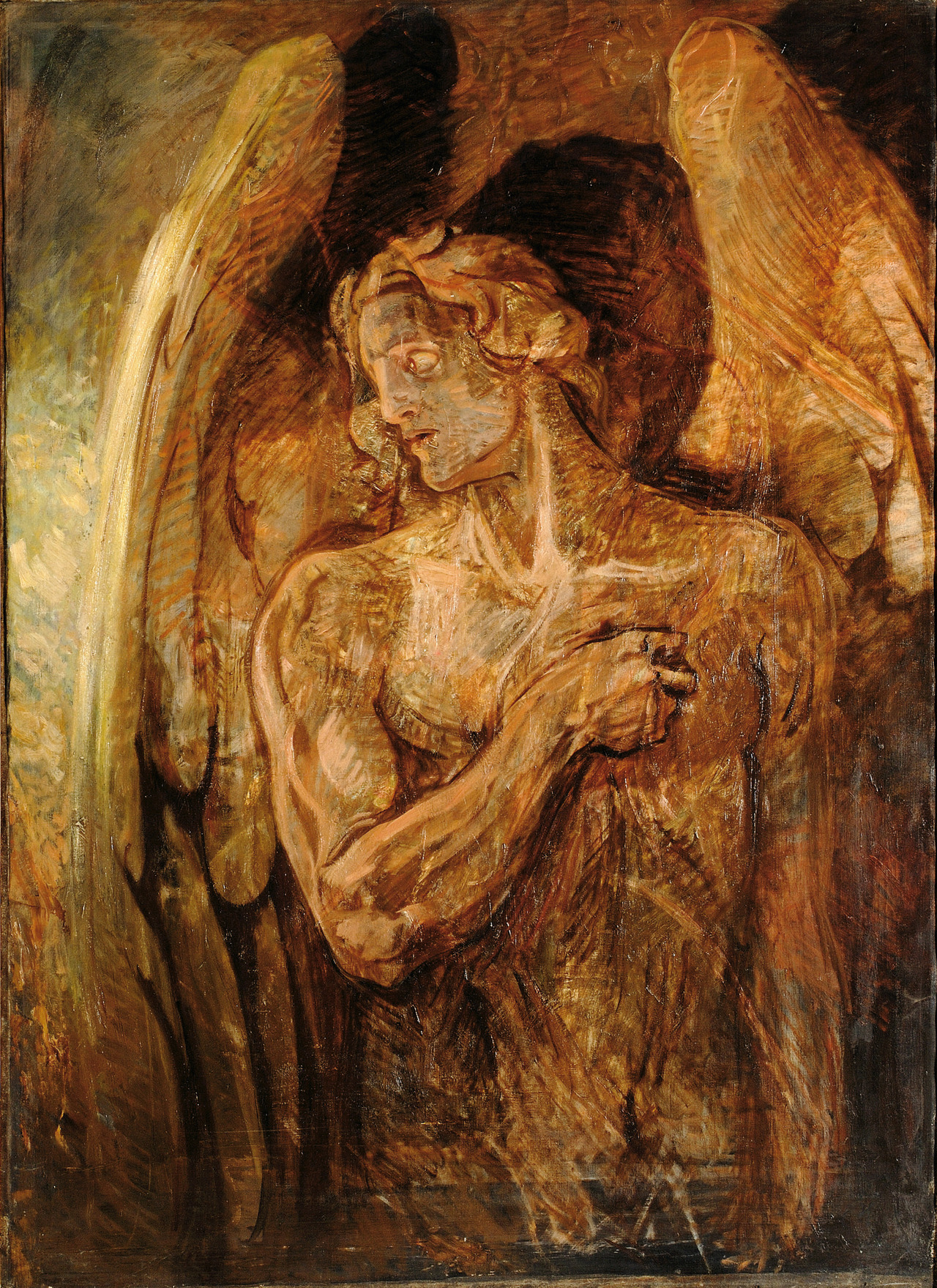 denisforkas:  Emil Holárek (Czech, 1867-1919), Angel, after 1910. Oil on canvas,