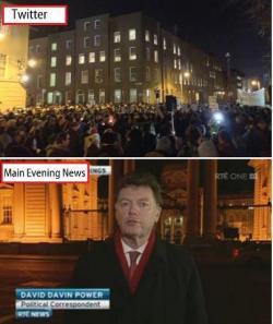waffleguppies:  queerhairyvag:  A BUNCH OF SHOWER OF PRICKS:  Take a look at the first picture. more than a 1000 people turned up outside and blocked the gates of the Dail (Irish parliament) tonight to protest against the government’s refusal to grant