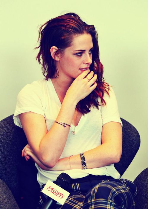 Kristen Stewart loving her smile at Variety adult photos