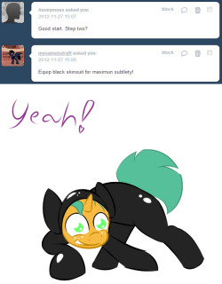 ask-glittershell:  Step 2.  Be sneaky!  Sneaky femSnails &lt;3