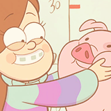 trappedinsanity:Mabel and Waddles