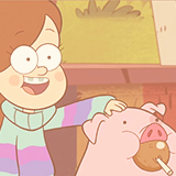 trappedinsanity:Mabel and Waddles
