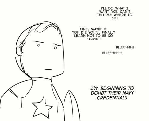 sailorfailures:  This is probably how it would go. 