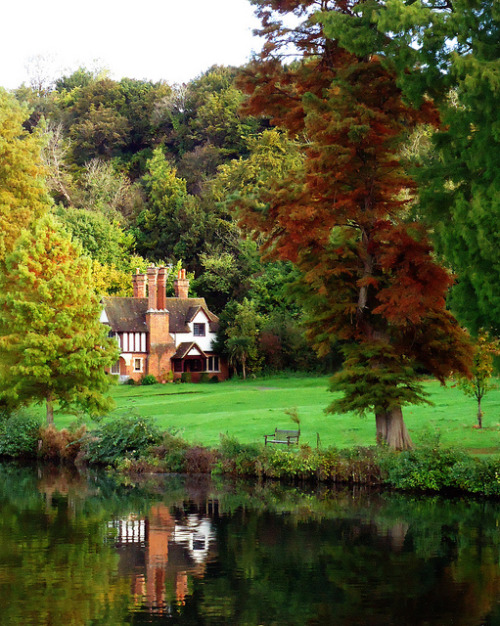 Reflection in the Thames river at Cliveden Estate, England (by Wild snapper).