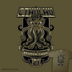 shirtoid:  Cthulhu Lives by MeleeNinja is