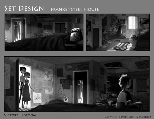 wannabeanimator:Frankenweenie concept art by Helen Chen