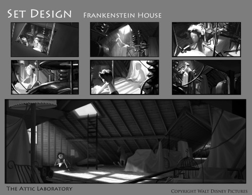 wannabeanimator:Frankenweenie concept art by Helen Chen