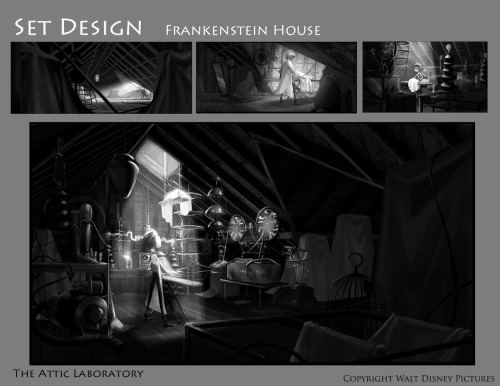 wannabeanimator:Frankenweenie concept art by Helen Chen