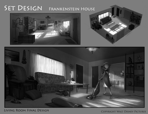 wannabeanimator:Frankenweenie concept art by Helen Chen