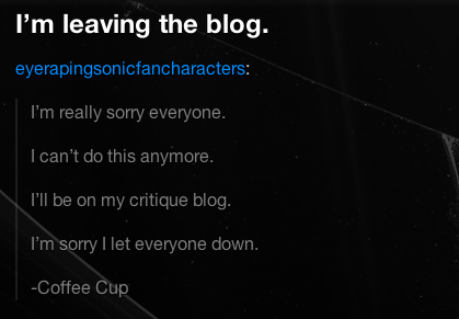 badbadsoniccharacterblogs:  Eye Raping Sonic Fan Characters - http://eyerapingsonicfancharacters.tumblr.com/