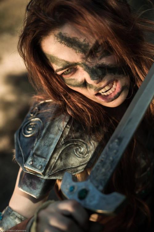 Sexy female vikings warriors