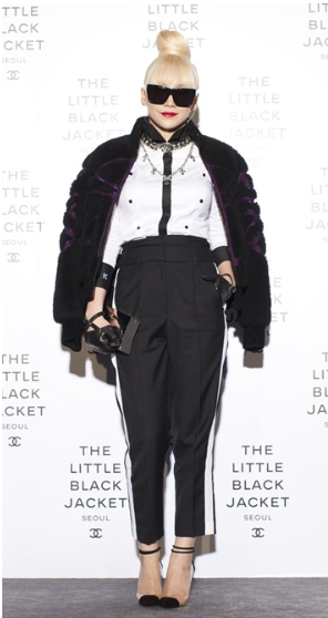 partyintherok:  style—diary:  2NE1 leader CL at Chanel’s ‘The Little Black Jacket’ event, Seoul.  Wh