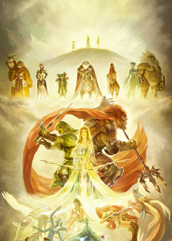 damnguido:  tirien66:  twat-sparkle:  agentsama:  tastysynapse:  Zelda 25th Anniversary by Ag+  To this day, this remains one of the most beautiful things ever created.  Omg Gandorf looks fucking awesome  I (almost) jizzed. @.@  so much Yes  this poster