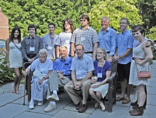 humanitiesatwalden:  The 2012 Class of Humanities@Walden with Thoreau Society keynote speaker Prof. E.O. Wilson, members of the Walter Harding family, and instructor Wes Kennison.  random thought: This, folks, is what “cool” looks like for