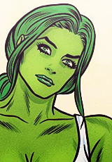 fuckyeahsuperheroines:  Look how cute Shulkie’s looking   Shulkie? SHULKIE?! REALLY?! That’s the cute pet name for She-Hulk? DAFUQ IS DIS SHITE?