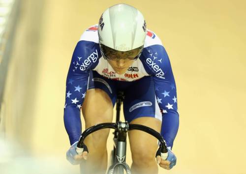 fuckyeahcycling: GLASGOW, SCOTLAND - NOVEMBER 17: Cari Higgins of the USA in action during the Wome