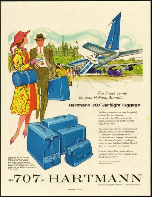 Hartman 707 Jet Flight Luggage, 1960