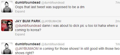 gowithjay:  Jay and Dumbfoundead having a convo now lol 