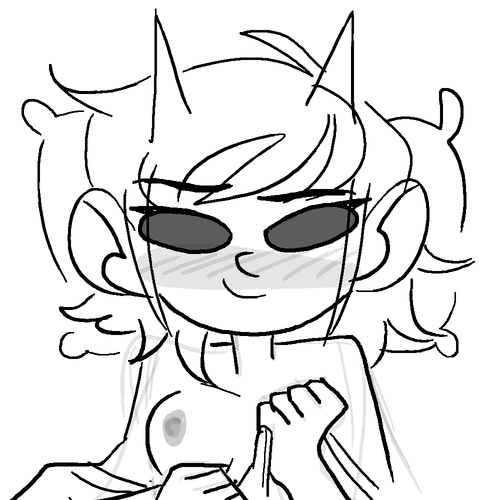 nsfwpoontang:if i had a penny every time i doodled terezi sex faces i would have a lot of pennies  woops tang once again over expressed her intense attraction to the best female character ever