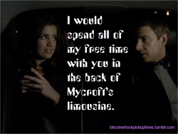 &Amp;Ldquo;I Would Spend All Of My Free Time With You In The Back Of Mycroft&Amp;Rsquo;S